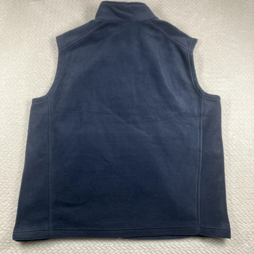 Columbia‎ Fleece Vest Mens XL Green Full Zip Sleeveless Outdoor Hiking Layering